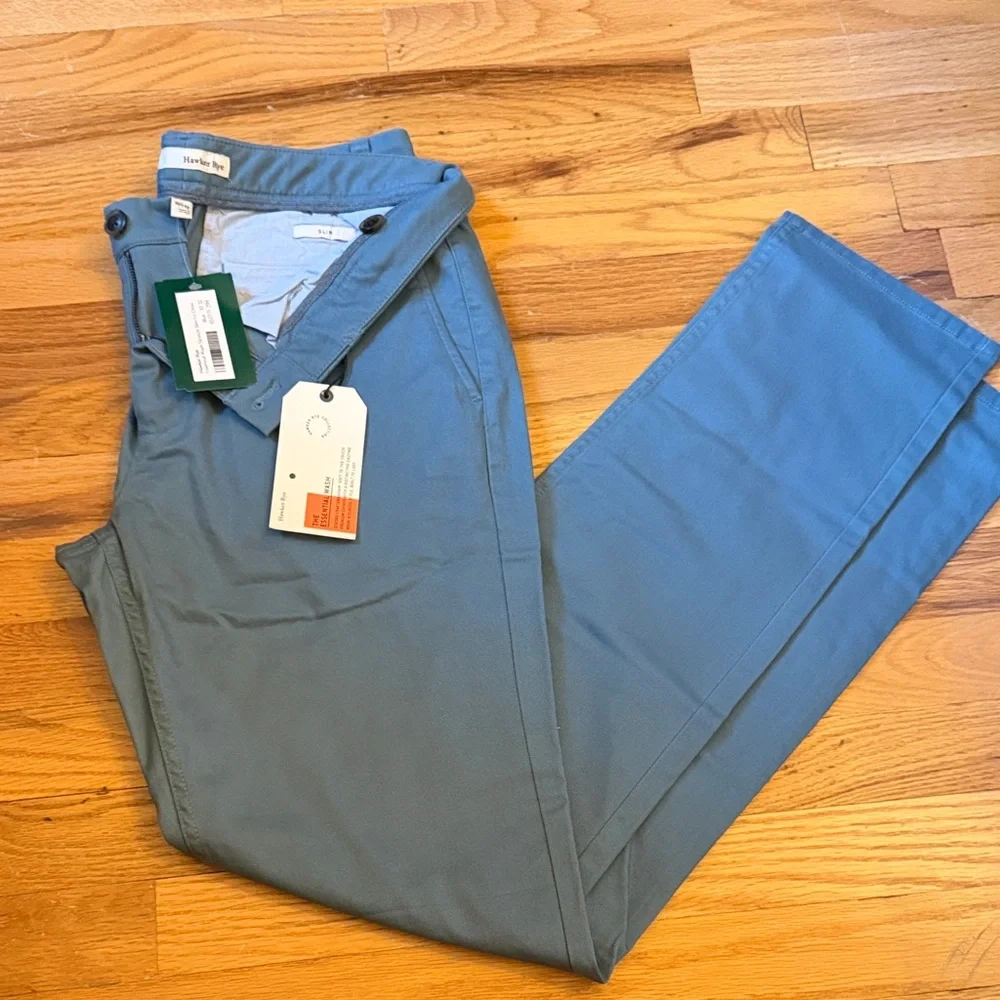 Men’s Slate Blue Slim Chinos